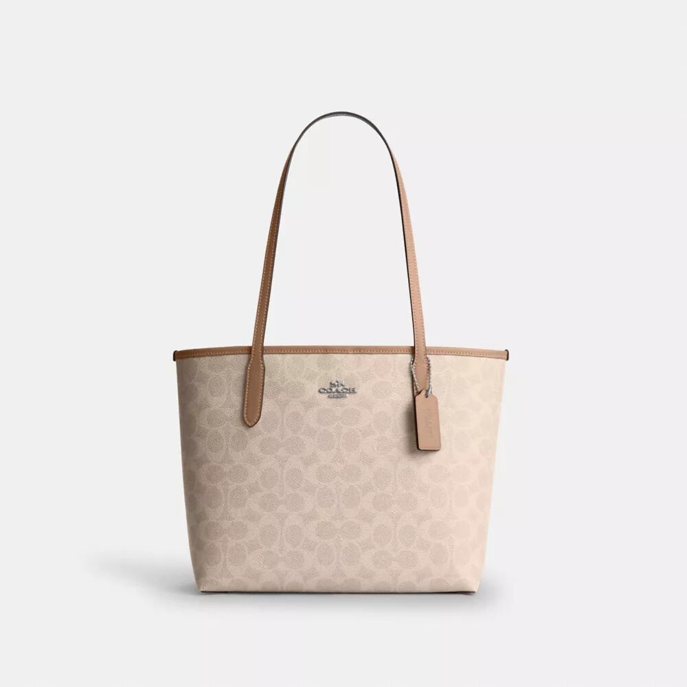 Middelgrote City-tote bag van Signature Canvas