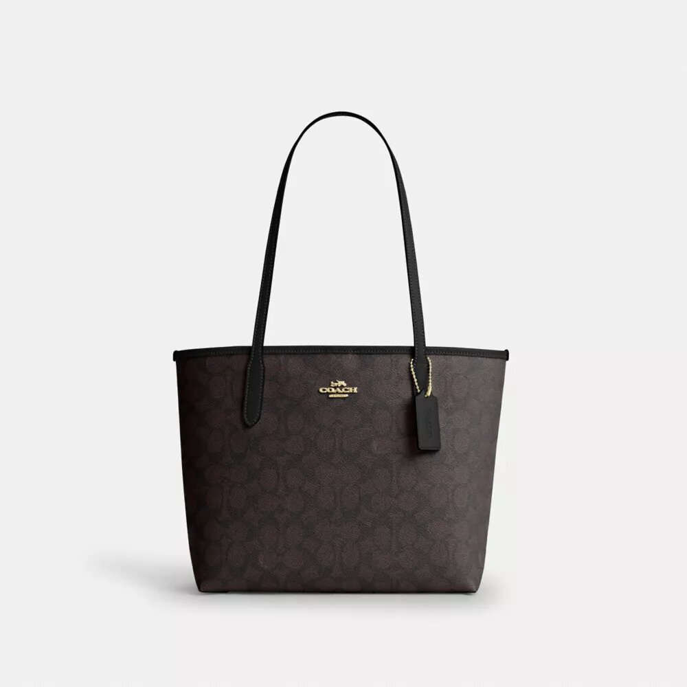 Middelgrote City-tote bag van Signature Canvas