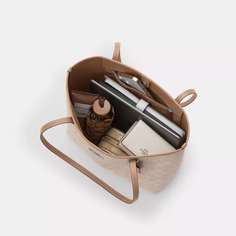 Middelgrote City-tote bag van Signature Canvas