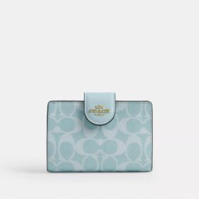Middelgrote hoekportemonnee met ritssluiting van Signature Canvas