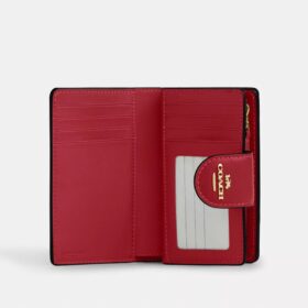 Middelgrote hoekportemonnee met ritssluiting van Signature Canvas