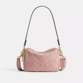 Mini Carey-crossbodytas in Signature Denim
