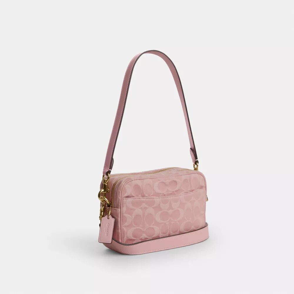 Mini Carey-crossbodytas in Signature Denim