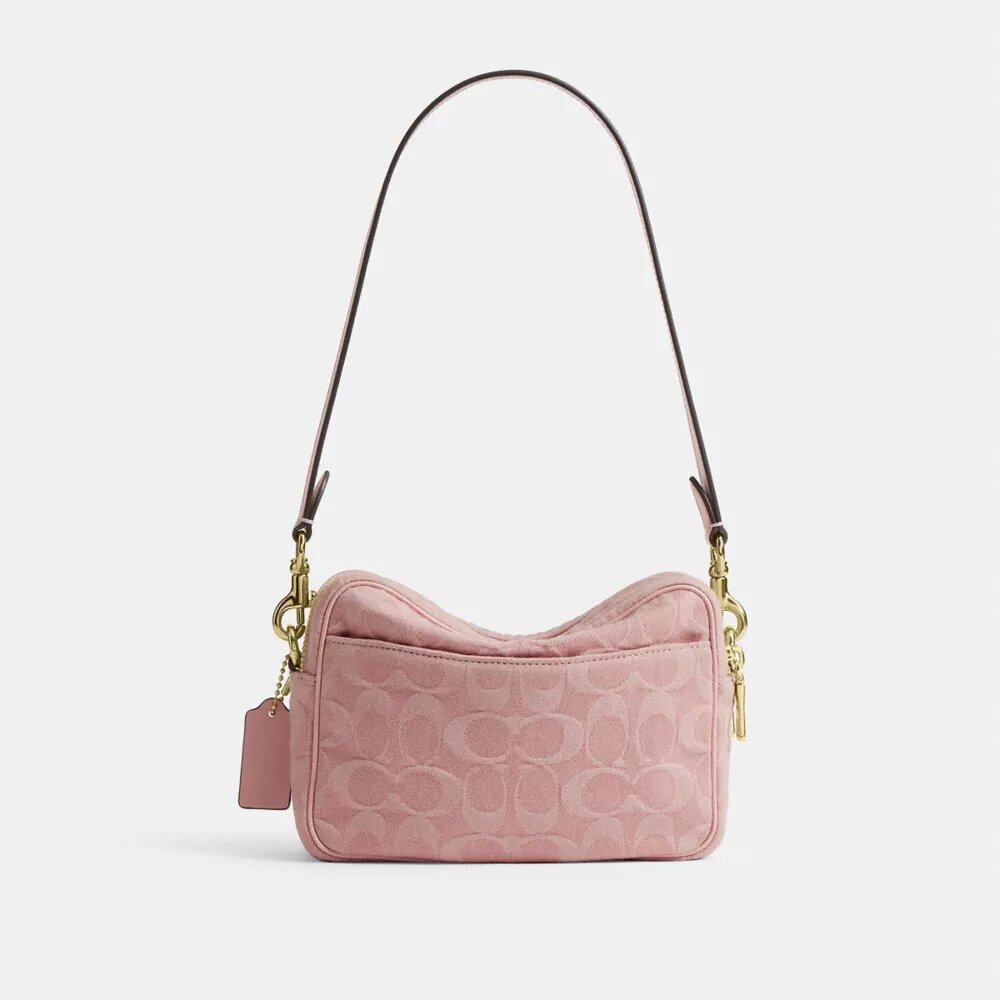 Mini Carey-crossbodytas in Signature Denim