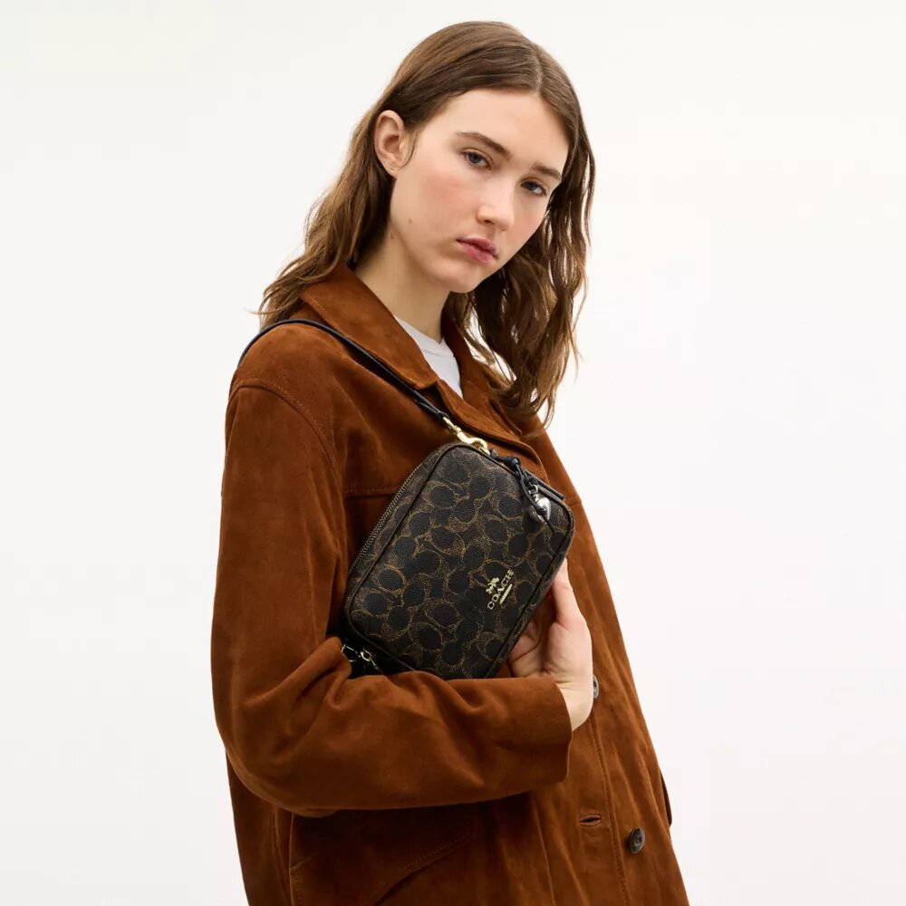 Mini Carey-crossbodytas van Loved Signature Canvas