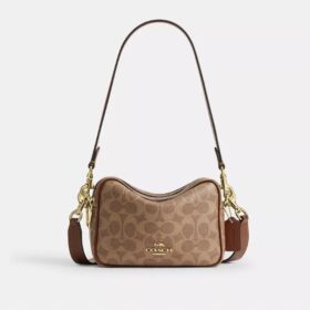 Mini Carey Crossbodytas van Signature Canvas