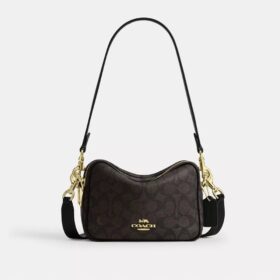 Mini Carey Crossbodytas van Signature Canvas