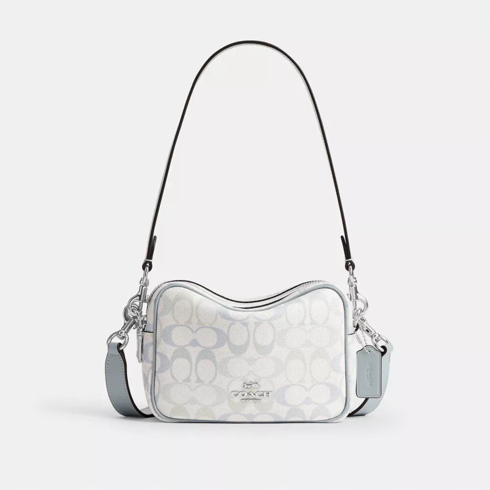 Mini Carey Crossbodytas van Signature Canvas