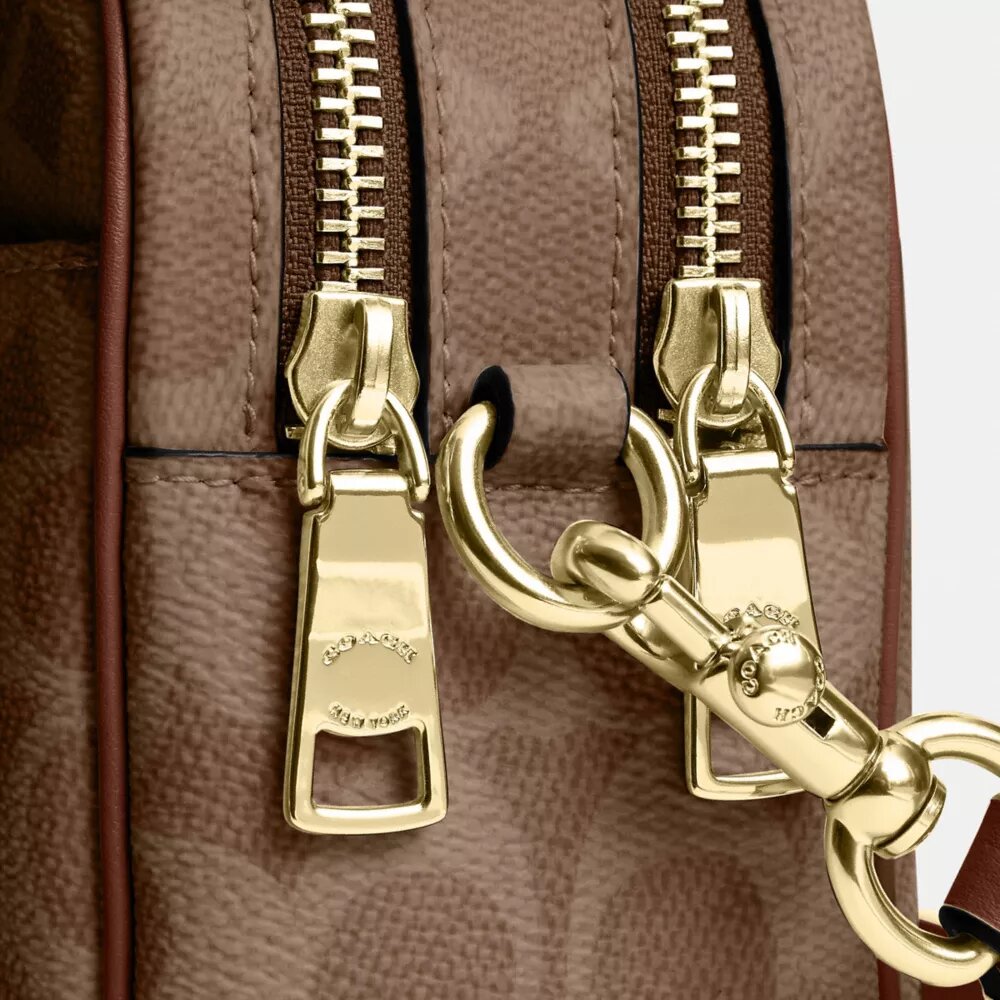 Mini Carey Crossbodytas van Signature Canvas