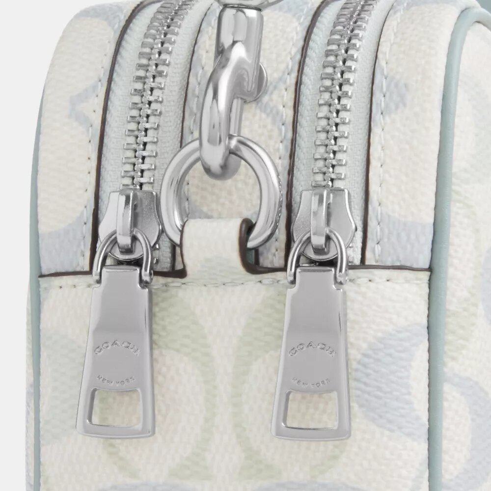 Mini Carey Crossbodytas van Signature Canvas