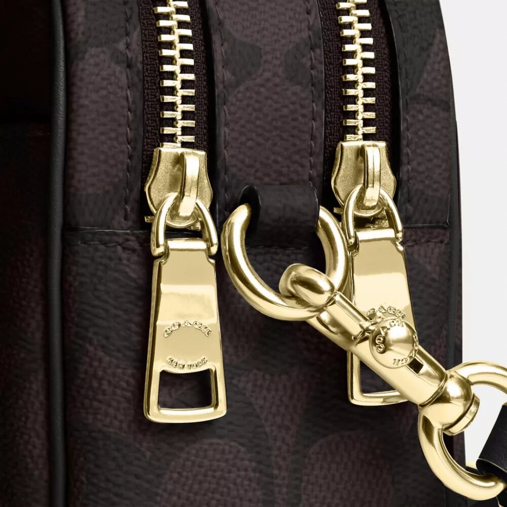 Mini Carey Crossbodytas van Signature Canvas