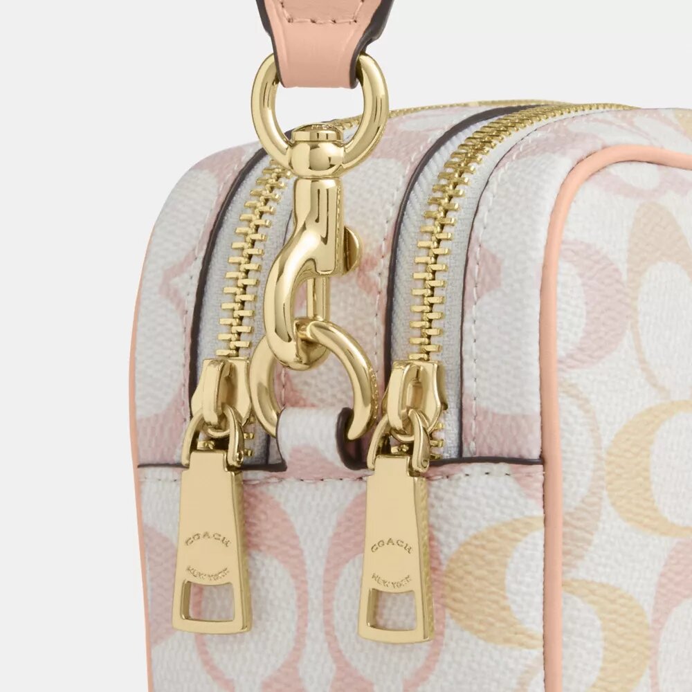 Mini Carey Crossbodytas van Signature Canvas