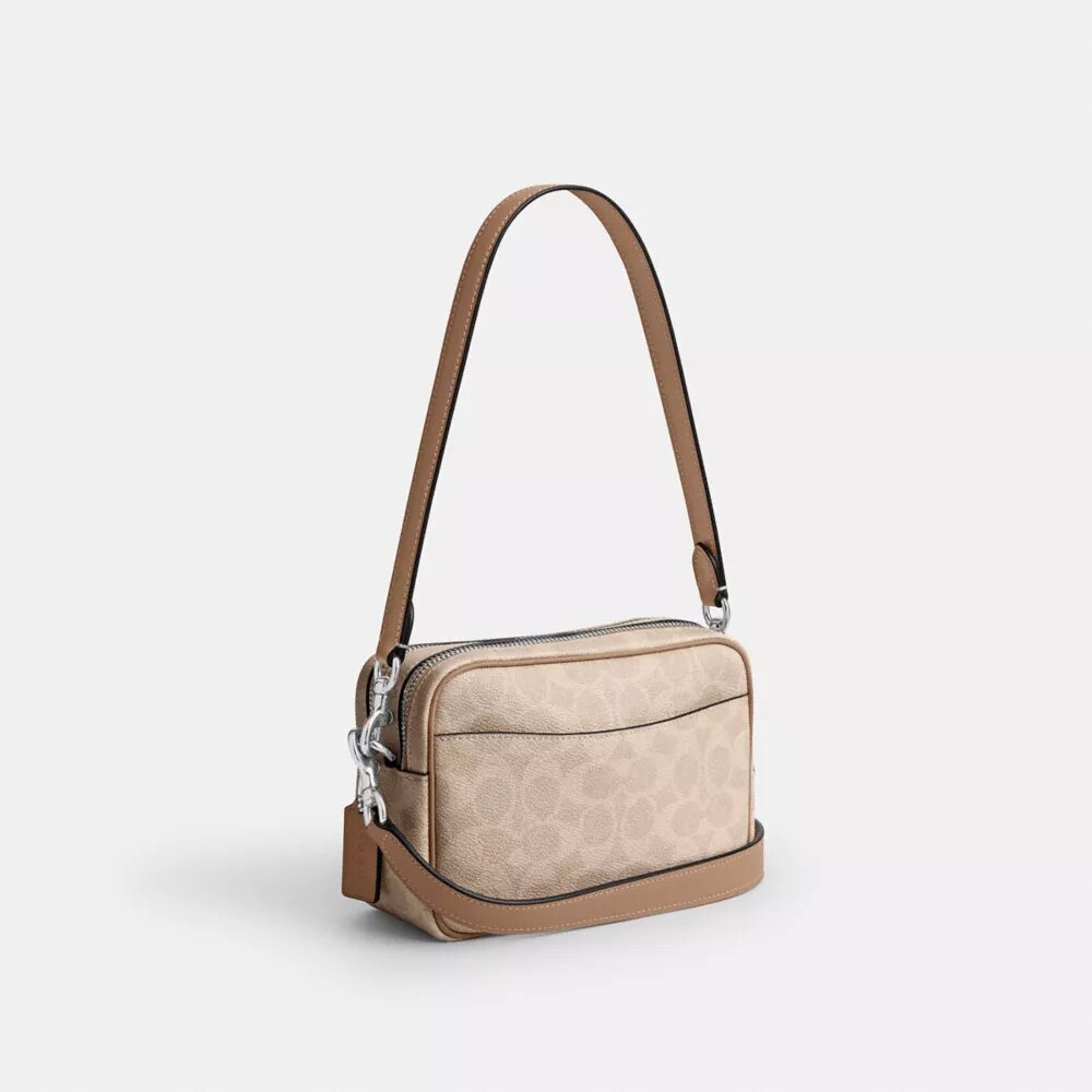 Mini Carey Crossbodytas van Signature Canvas