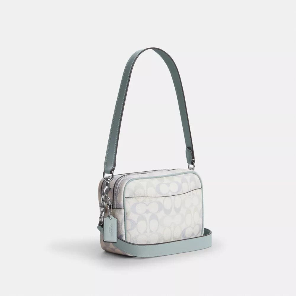 Mini Carey Crossbodytas van Signature Canvas