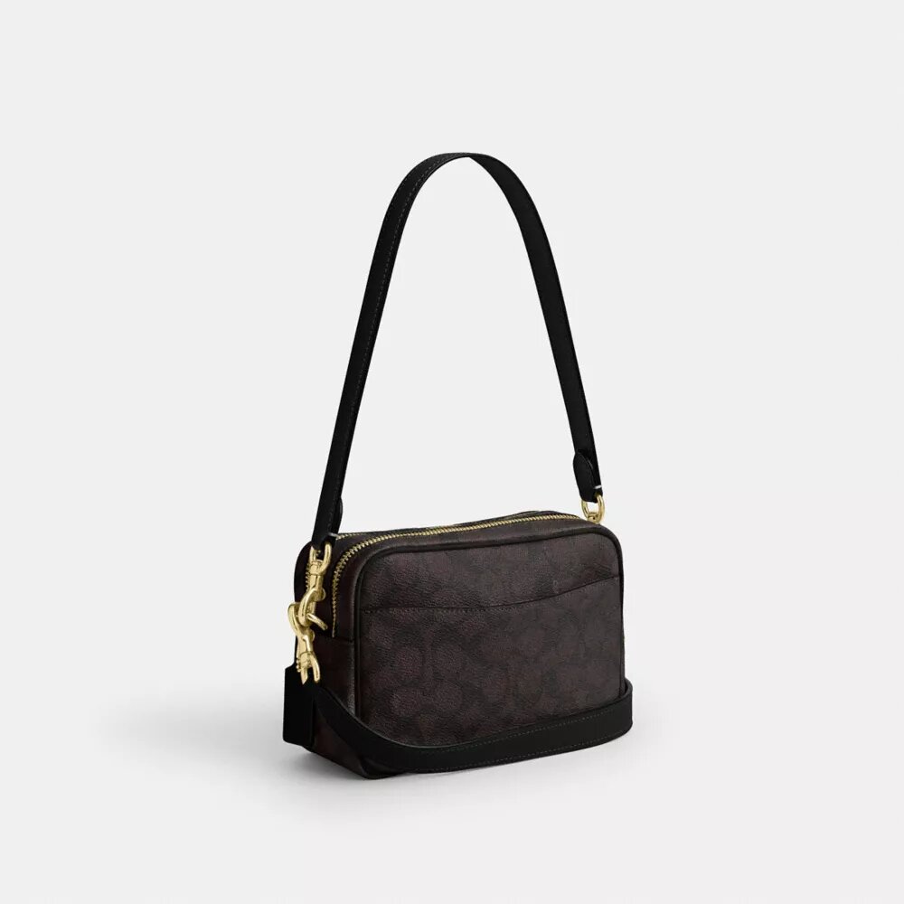 Mini Carey Crossbodytas van Signature Canvas