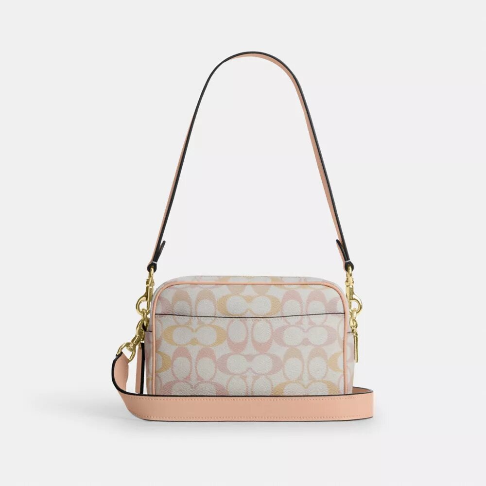 Mini Carey Crossbodytas van Signature Canvas