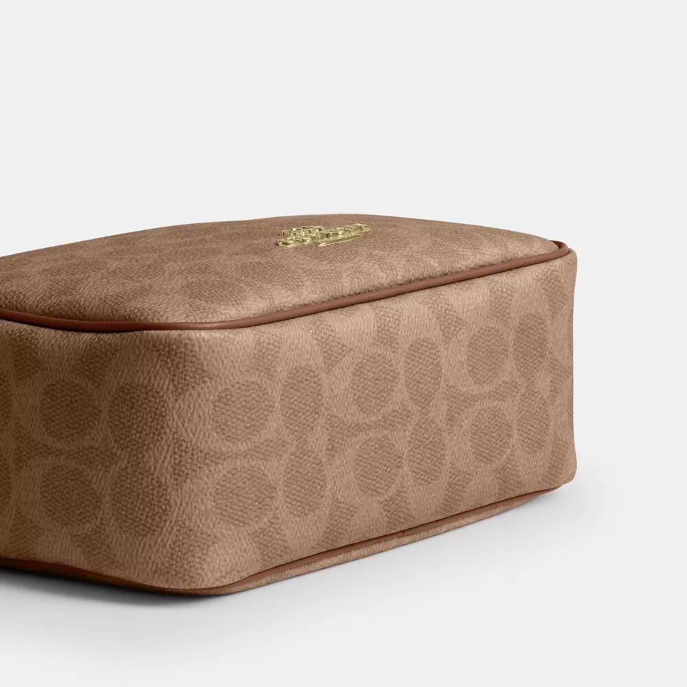 Mini Carey Crossbodytas van Signature Canvas