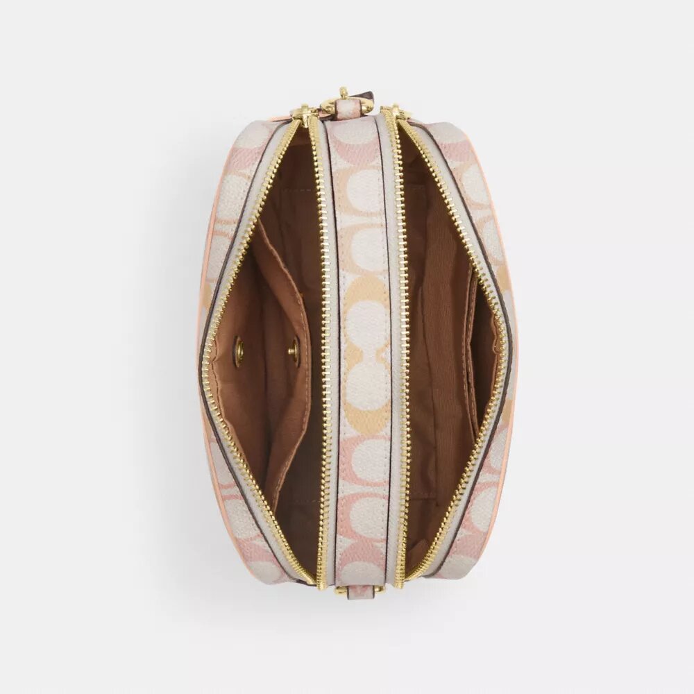 Mini Carey Crossbodytas van Signature Canvas