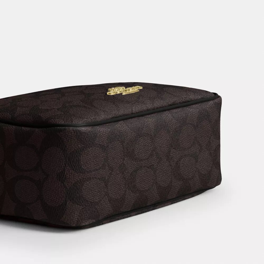 Mini Carey Crossbodytas van Signature Canvas