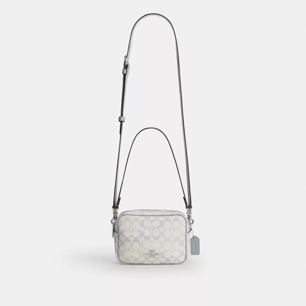 Mini Carey Crossbodytas van Signature Canvas