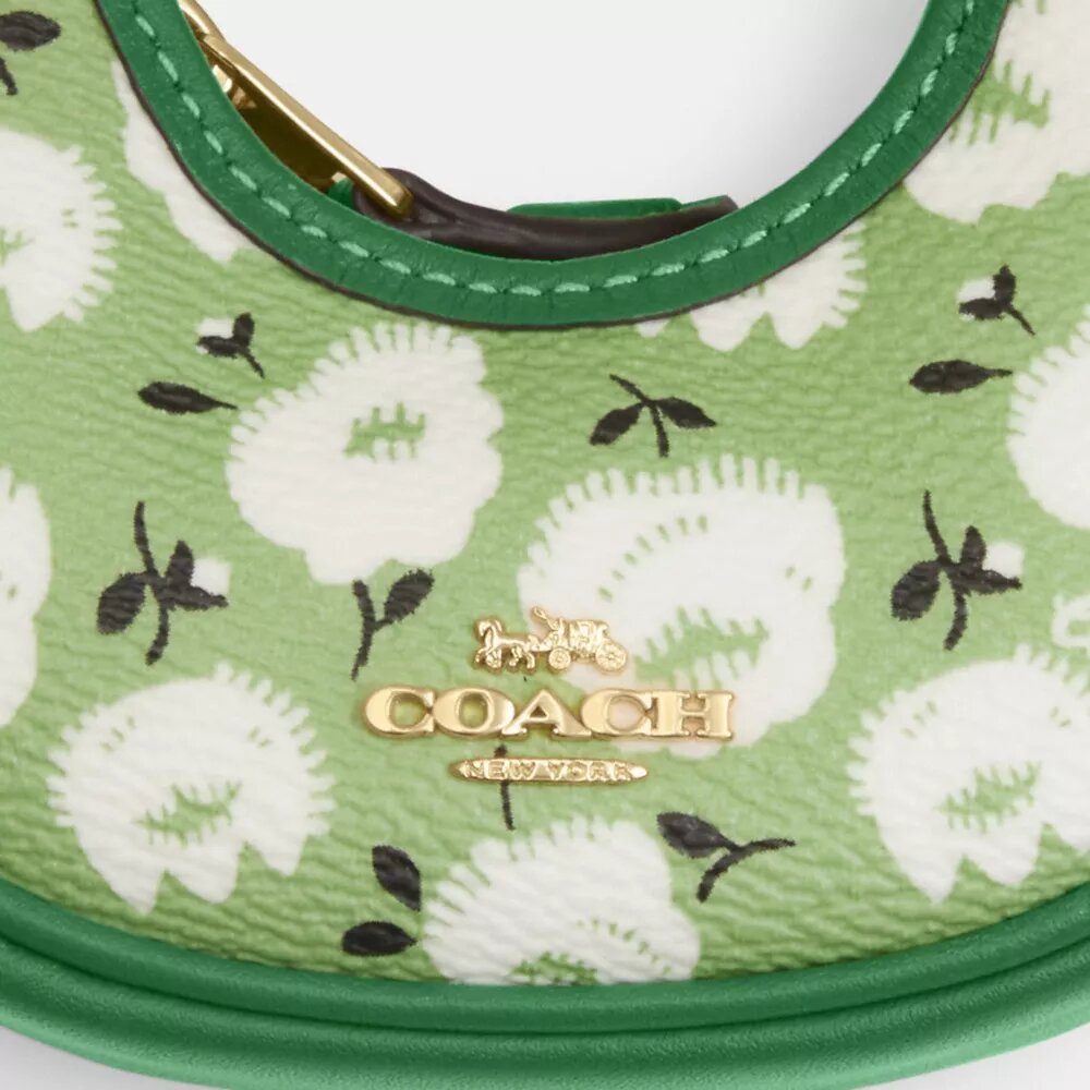 Mini Carmen-tashanger met bloemenprint
