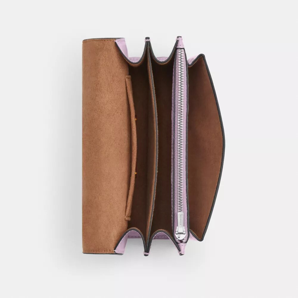 Mini Klare-crossbodytas van kenmerkend leer