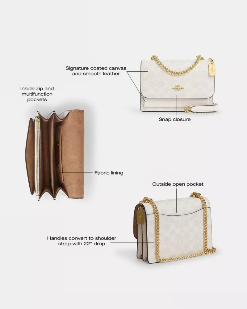 Mini Klare-crossbodytas van Signature Canvas