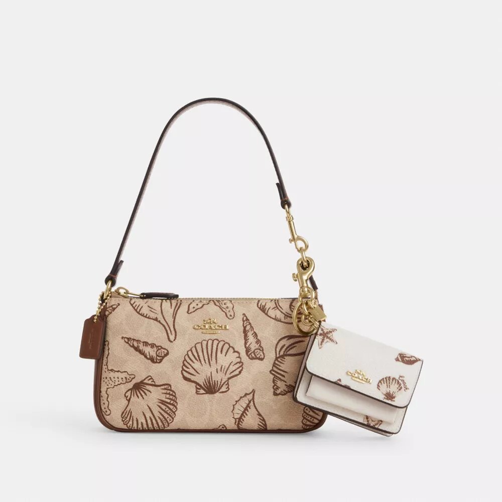Mini Klare tashanger met schelpenprint