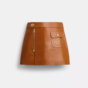 Mini-leren Heritage-rok