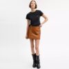 Mini-leren Heritage-rok