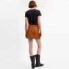 Mini-leren Heritage-rok