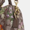 Mini Rowan-crossbodytas in kenmerkend jacquard met bloemenborduursel