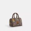 Mini Rowan-crossbodytas in kenmerkend jacquard met bloemenborduursel