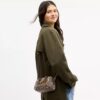 Mini Rowan-crossbodytas in kenmerkend jacquard met bloemenborduursel