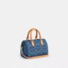 Mini Rowan crossbodytas in kenmerkende denim