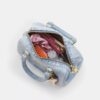 Mini Rowan-crossbodytas in ‘Loved Denim’ met bedels