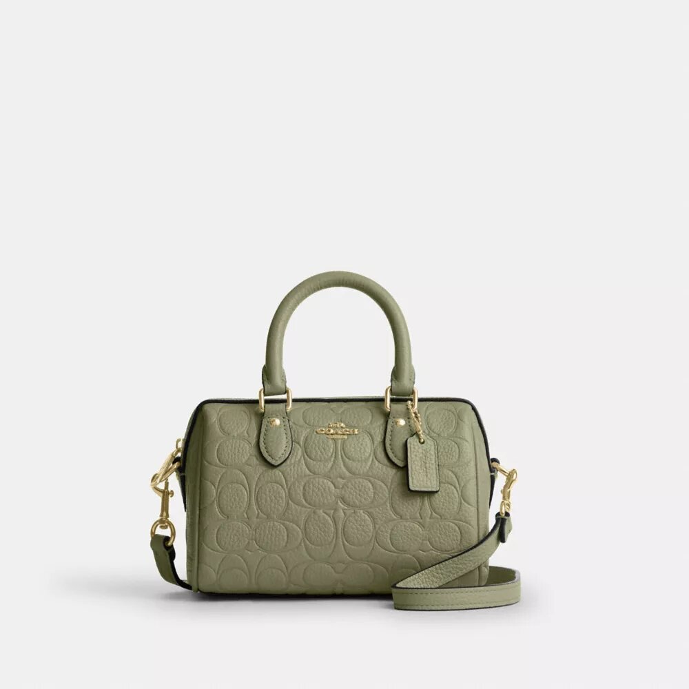 Mini Rowan-crossbodytas van kenmerkend leer