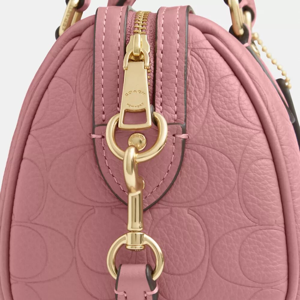 Mini Rowan-crossbodytas van kenmerkend leer