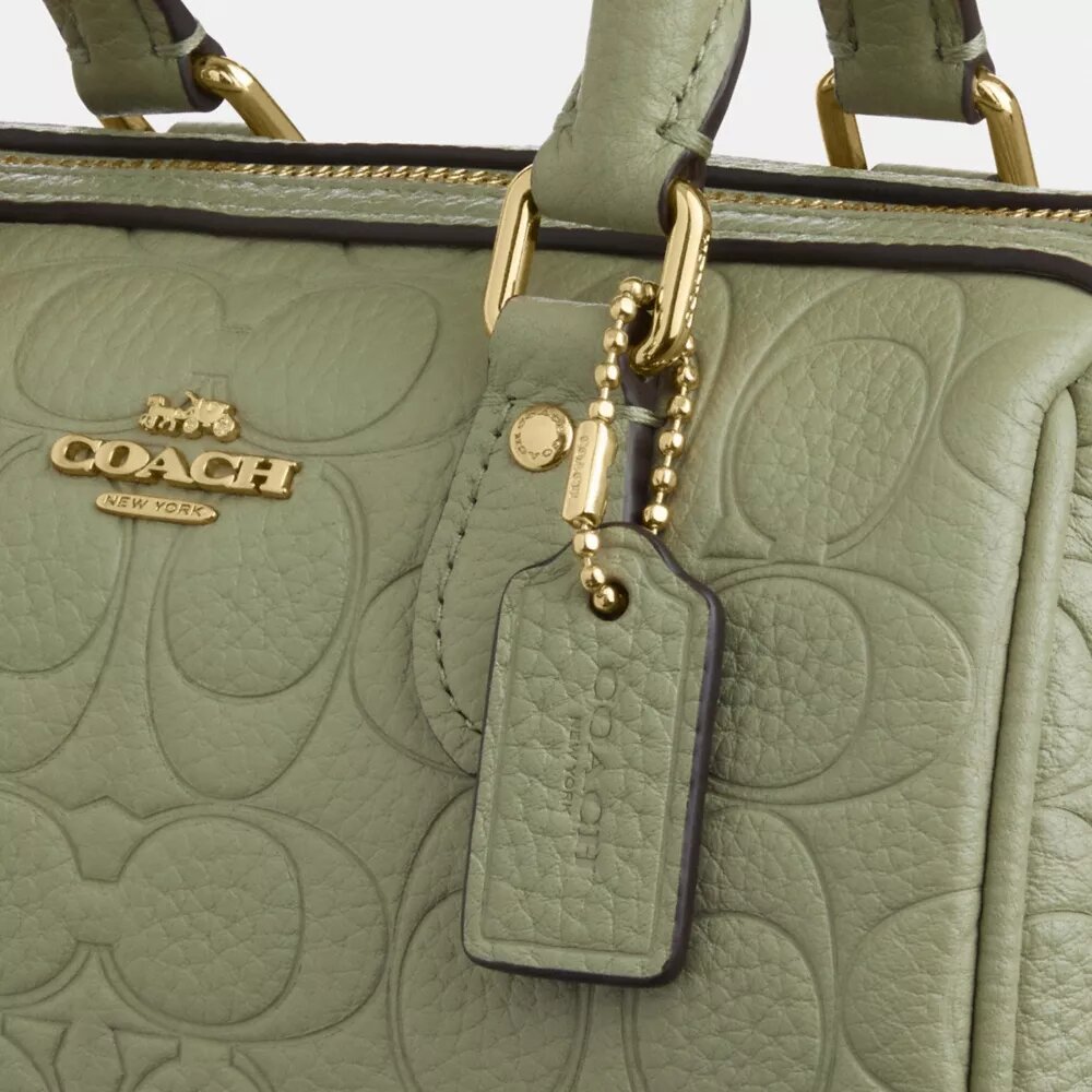 Mini Rowan-crossbodytas van kenmerkend leer