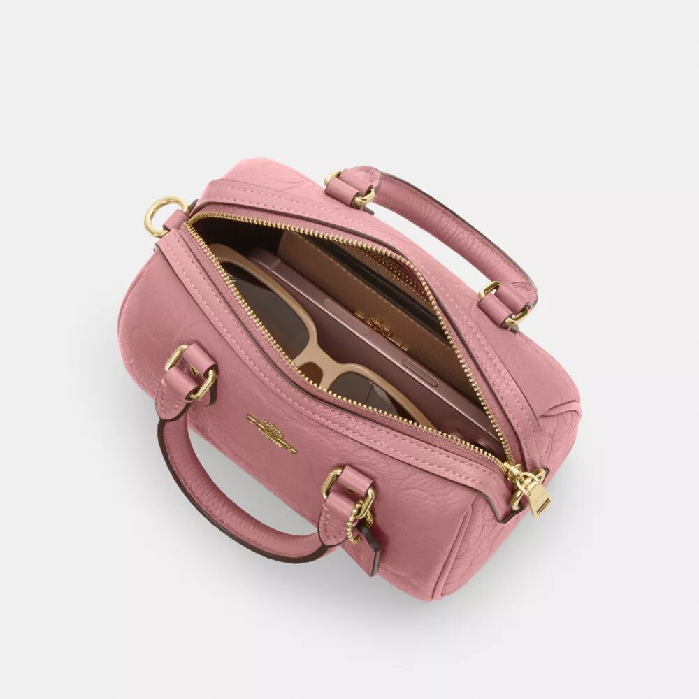 Mini Rowan-crossbodytas van kenmerkend leer