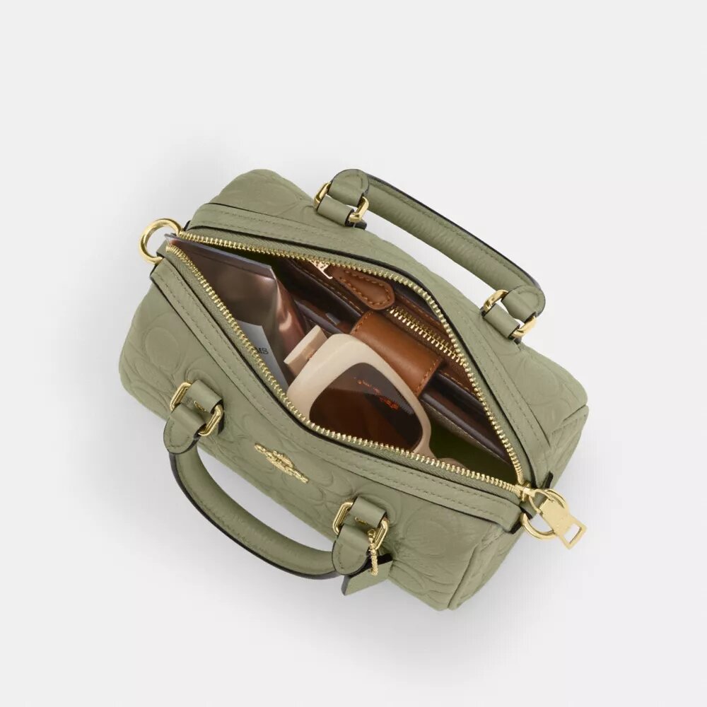 Mini Rowan-crossbodytas van kenmerkend leer