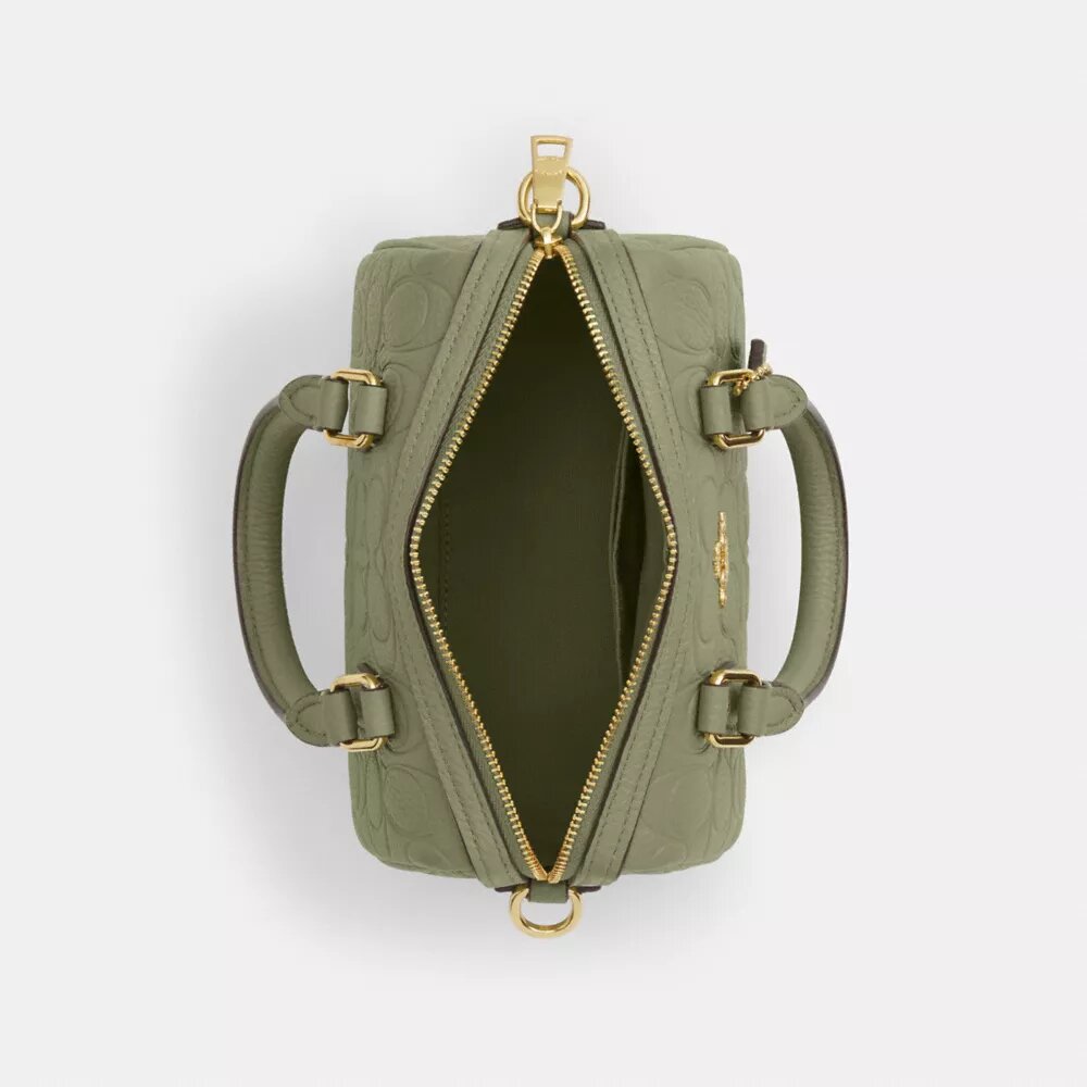 Mini Rowan-crossbodytas van kenmerkend leer