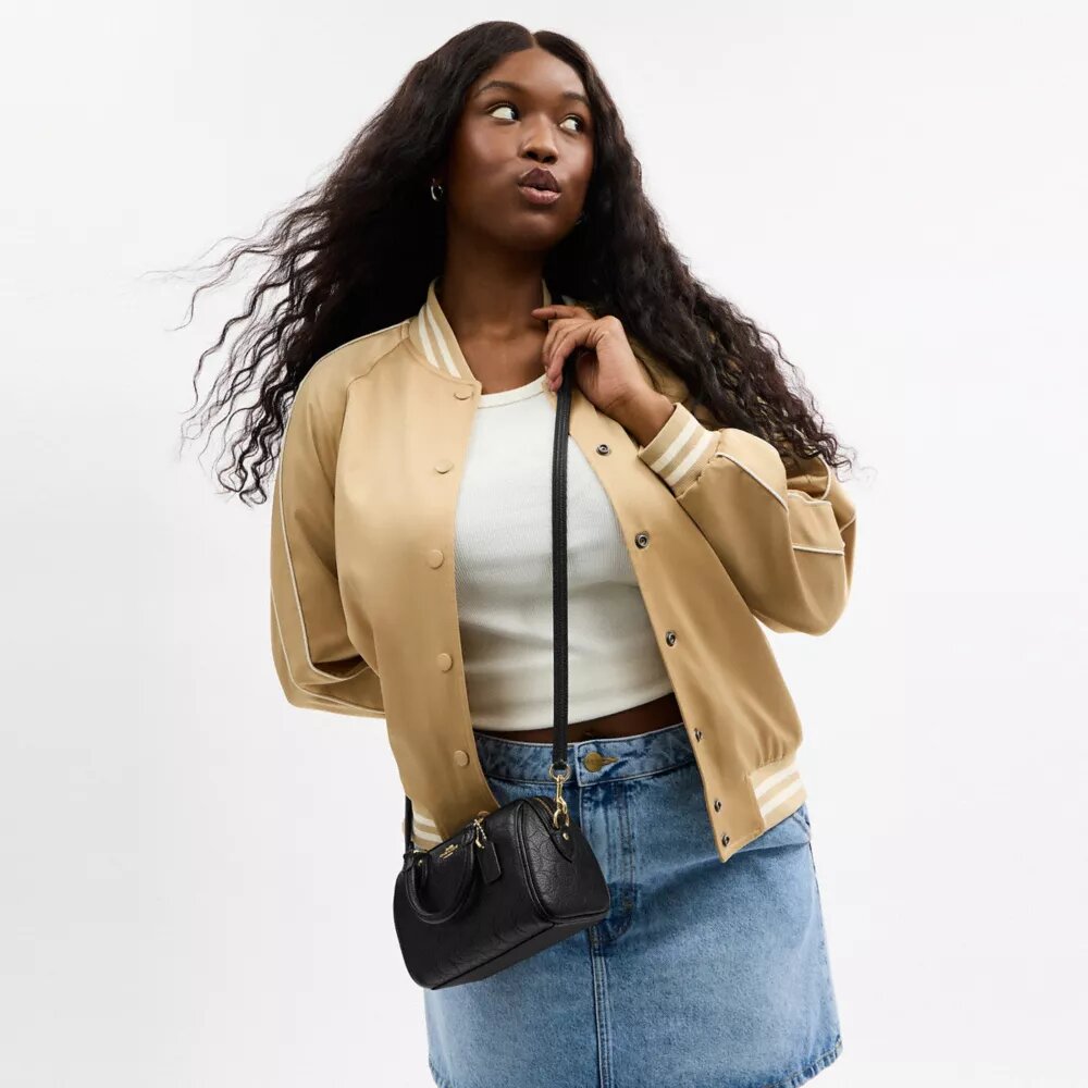 Mini Rowan-crossbodytas van kenmerkend leer