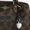 Mini Rowan-crossbodytas van ‘Loved’ Signature Canvas met bedels