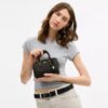 Mini Rowan-crossbodytas van ‘Loved’ Signature Canvas met bedels