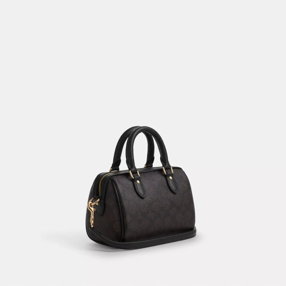 Mini Rowan-crossbodytas van Signature Canvas