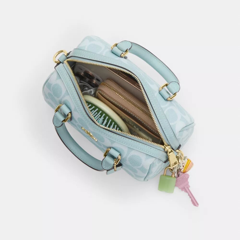 Mini Rowan-crossbodytas van Signature Canvas