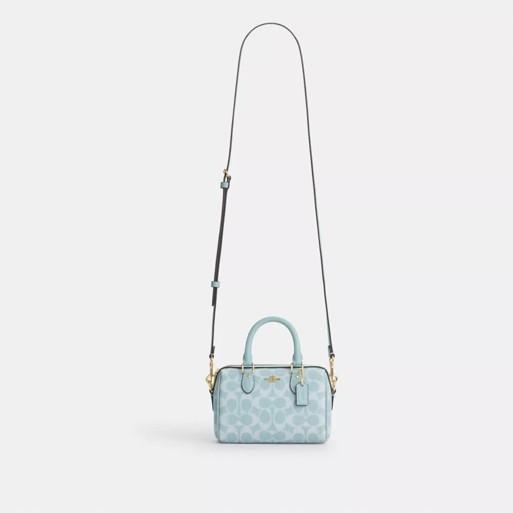 Mini Rowan-crossbodytas van Signature Canvas