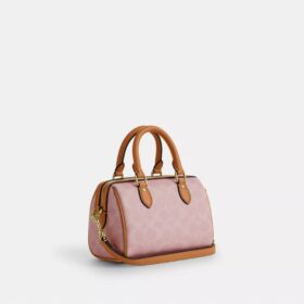 Mini Rowan-crossbodytas van Signature Canvas met bedels