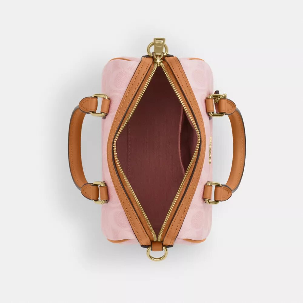 Mini Rowan-crossbodytas van Signature Canvas met bedels